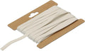 MECCANIXITY 1/4 Inch Double Fold Bias Tape Cotton Continuous Bulk Bias Tape for Sewing,Seaming Quilting Hemming Binding Crafts (Light White 6 Yards)