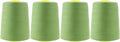 Mandala Crafts 4 Pack of Serger Threads Cones Spools - 20S/2 24000 Yards Polyester Sage Green Threads for Sergers Machine and Overlock Quilting Sewing Machine