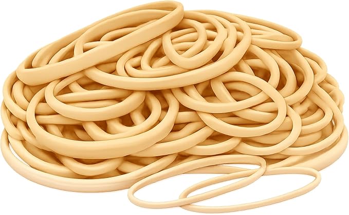Small Quantity Rubber Bands Pack, Everyday Elastic Bands - Purchase What You Need, At A Price That You Like - Assorted Sizes - 25 Bands