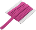 MECCANIXITY 1/2 Inch Double Fold Bias Tape Continuous Bulk Cotton Bias Tape for Sewing Seaming Quilting Hemming Binding Crafts (Rose Red 6 Yards)