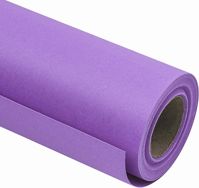 RUSPEPA Drak Purple Kraft Paper Roll - 36 inches x 100 feet - Recyclable Paper Perfect for Wrapping, Craft, Packing, Floor Covering, Dunnage, Parcel, Table Runner