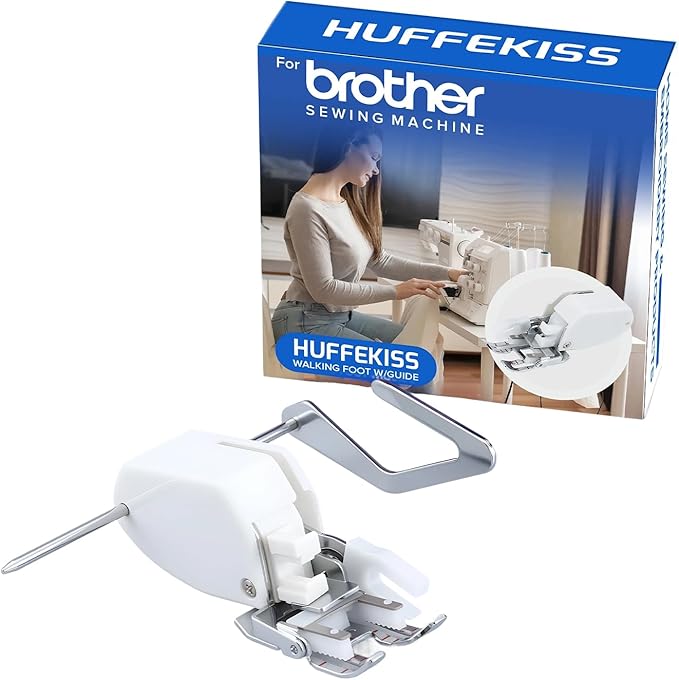 【2025 Upgrade Edition】 Universal Walking Foot Sewing Machine Presser Foot,Fits Brother, Singer, Janome & All Low Shank Models,Professional Quilting & Thick Fabric Handling,for Home Sewers & Quilters