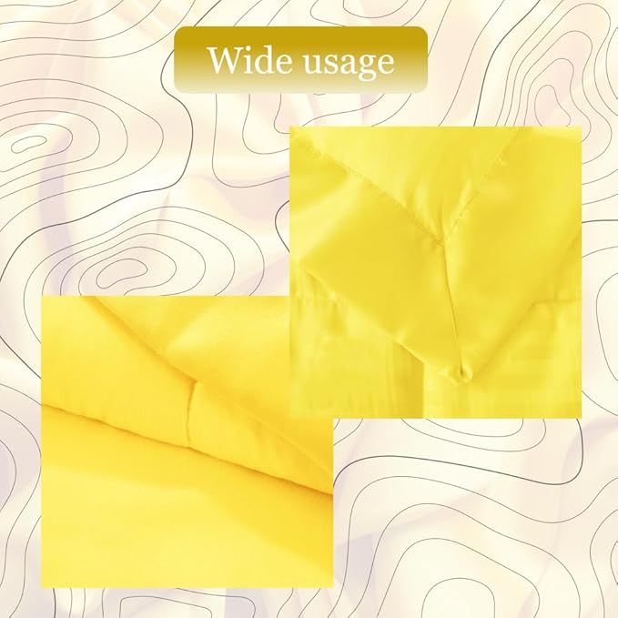Yellow Satin Blanket Binding 2 Inch x 4 3/4 Yards Single Fold Tape for Quilt Edging Smooth Finish Easy to Sew On Durable Trim Material Ideal for Blanket Crafts DIY Projects Sewing