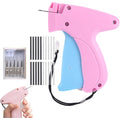 Portable Hemming Tool, Handheld Portable Sewing Machine, Includes 5 Needles, 1000 White Glue Needles& 1000 Black Glue Needles, For Quick Hemming & Repairs (Pink-Blue)