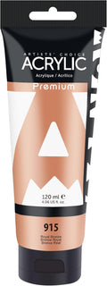 AUREUO Royal Bronze Acrylic Paint, 4 Fl Oz / 120ml Single Tube, Acrylic Metallic Paint for Christmas Painting,Crafts, Canvas, Rocks, Wood, Ceramic, Fabric