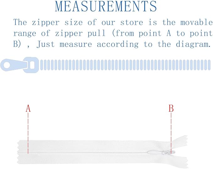 ANPURZII 3PCS #3 14 Inch White Invisible Zippers for Sewing Skirts, Nylon Coil Bulk Zippers for Pocket, Pillow(White 14" 3PCS)