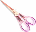 6.3“ Small All-purpose Scissors, Stainless Steel Blade with Purple Acrylic Handle, Craft-Shears for Kids & Adult, Perfect for School, Home, Office Desk, Tijeras
