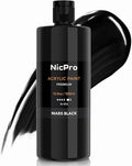 Nicpro Black Large Acrylic Paint (16.9 oz, 500 ml), Rich Pigments, Non Toxic Craft Paint for Multi Surface, Canvas, Wood, Leather, Ceramic, Fabric, Stone - Art Painting Supplies for Beginners, Artists & Adults
