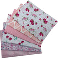 6Pcs Cotton Fabric Squares 20x20 Inch (50x50cm) Pre-Cut Quilt Squares Sheets Patterns Craft Cotton Fabric Bundle for Sewing Quilting Patchwork Crafting Home Décor Handwork (Pink)