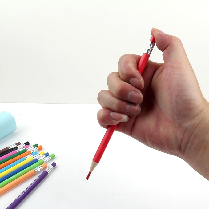 Colored Mechanical Pencil 2.6mm for Coloring and Drawing, Mechanical Colored Pencils, Mechanical Pencils with Sharpener and Case,12pcs with extra 24pcs colored leads