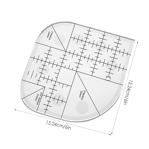 Curved Corner Cutter Quilt Ruler Acrylic Sewing Patchwork Quilting Templates DIY Supplies Sewing Template Patchwork Tool Curved Corner Cutter Ruler