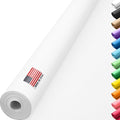 48" x 1200" (100 ft) White Construction Paper Roll, (Pack of 1 Roll, White Color) – Made in USA Construction Kraft Paper Roll for School Projects – Color Paper for Crafts, Art Paper for Kids