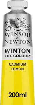 Winsor & Newton Winton Oil Color, 200ml (6.75-oz) Tube, Cadmium Lemon