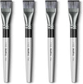 Nicpro 4pcs 1 1/2 Inch Flat Paint Brushes for Acrylic Painting, Large Paint Brushes for Acrylic Watercolor Oil, Artist Big Paint Brush for Canvas Painting, Base Coating, Crafts, Face, Body Art, Adults