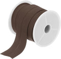 MECCANIXITY 1 Inch Single Fold Bias Tape Cotton Continuous Bulk Bias Tape for Sewing,Seaming Quilting Hemming Binding Crafts (Brown 10 Yards)