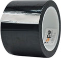 MAT Metalized Polyester Mylar Film Tape, Black - 3 inch x 72 yds. Decor Tape for Detailing Accent Wall, Graphic Arts, Car and Boat Trim - Vibrant Mirror Like Finish