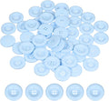HARFINGTON 50pcs Sewing Button 30mm (1-3/16 Inch) 4 Holes Resin Thickened Round Crafting Replacement Buttons for Clothing DIY Crafts Decoration, Light Blue