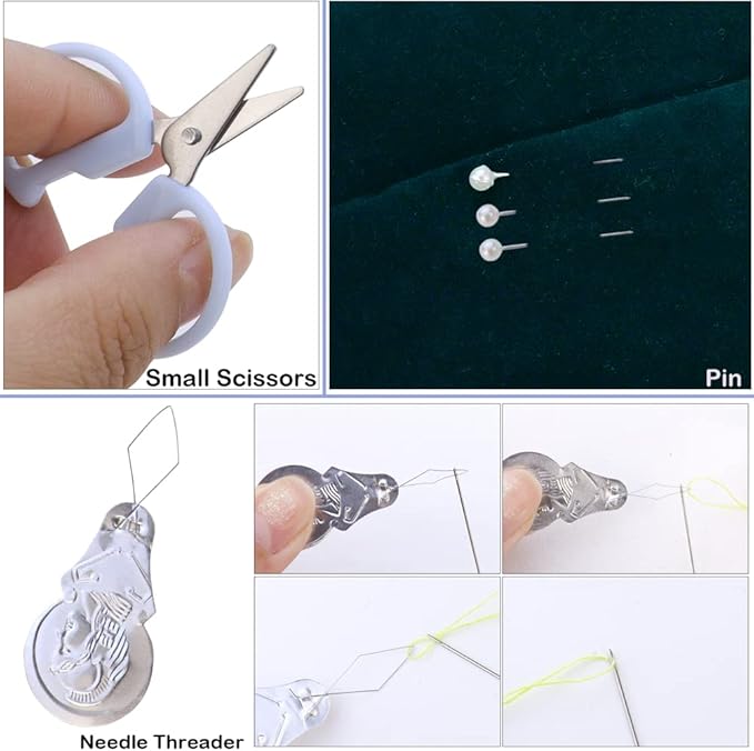 2-Pack Min Travel Sewing Kit - Portable DIY Supplies - Plastic Box - Beginner Friendly - Emergency Repair Kit with Threads, Scissors, Needles