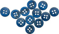 100 Pcs Navy Sewing Buttons 16L (10mm) 4 Hole Round Bulk Buttons for Clothes 0.4 inch Plastic Dark Blue Buttons for Sewing Pants Blouse Shirt Dress Skirt Shorts Replacement Decorative DIY Arts