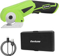 Cordless Electric Scissors, 4V Rechargeable Mini Cardboard Cutter, with Charger Safety Lock Electric Box Rotary Cutter for Leather Carpet Plastic Cutting Sewing Crafting