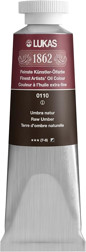 Lukas 1862 Oil 37 ml – Professional Quality Oil Colour Umber Natural