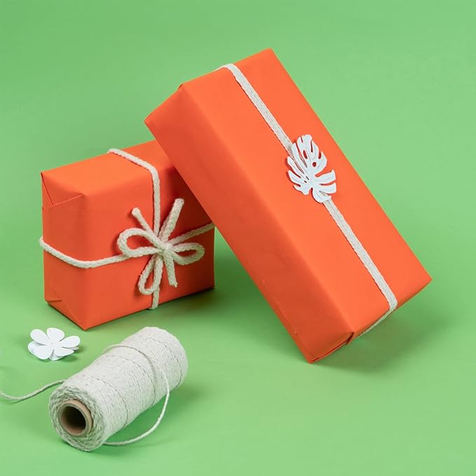 RUSPEPA Orange Kraft Paper Roll - 24 inches x 100 feet - Recyclable Paper Perfect for for Crafts, Art, Wrapping, Packing, Postal, Shipping, Dunnage & Parcel