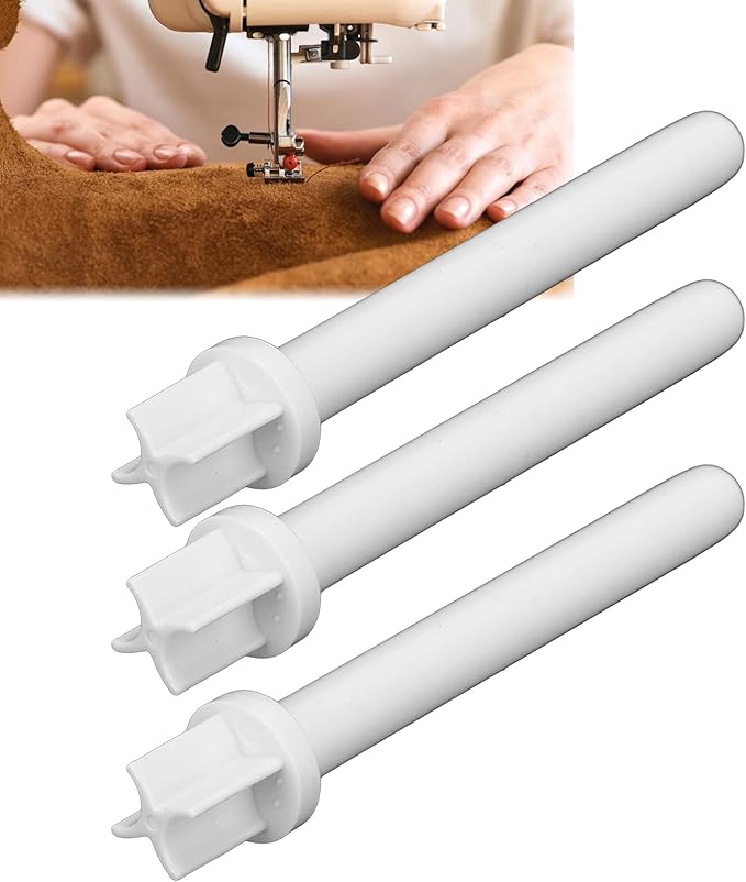 3pcs Auxiliary Spool Pin,Plastic Spool Pin Holder,Universial Sewing Machine Spool Pin Replacements Tailoring Auxiliary Accessories for Sewing Machine Bobbin Winder Spindle Plastic Bobbin