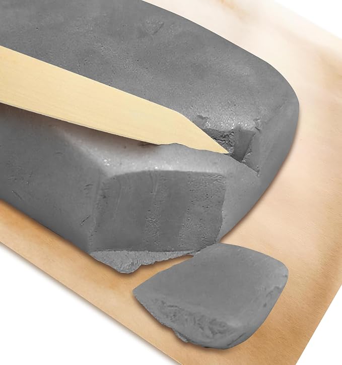 Premium Air Dry Clay - 3.3lbs Natural Modeling Pottery Clay for Wheel, Clay for School Classrooms -Gray