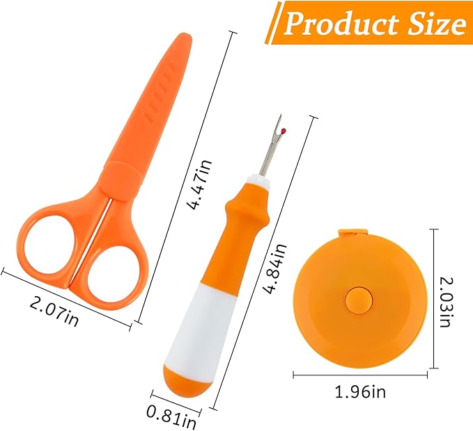 GDMINLO 3 Pieces Seam Ripper and Measuring Tape Set
