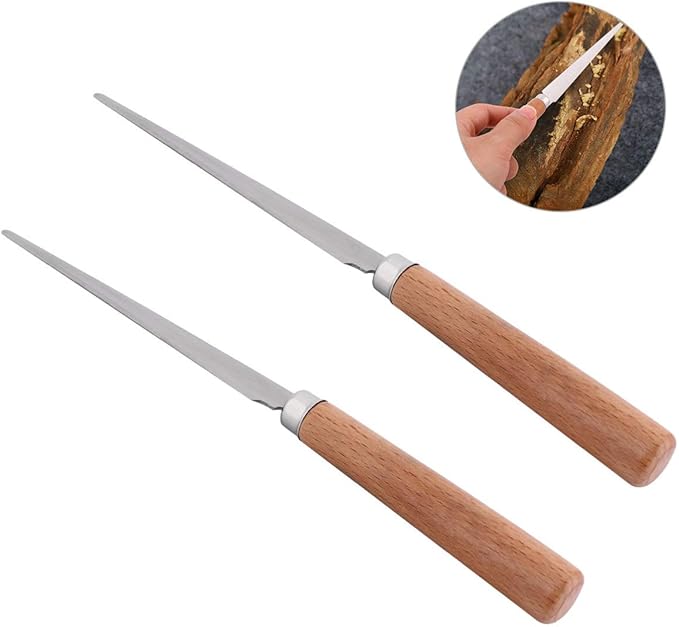 2PCS Wooden Handle Fettling Knife - Craft Art Tools for Pottery/Sculpting/Ceramic/Polymer Clay Modeling