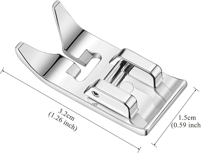 Mudder 2 Pcs Zig Zag Straight Stitch Presser Foot Universal General Purpose Zigzag Snap Foot Compatible with Singer, Brother, Janome, Kenmore, Babylock, Domestic Sewing Machines