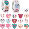 1000pcs Valentine’s Day Heart Roll Sticker 1inch i Love You Stickers for Packing Cards Candy Bags Seals Envelope Party Decoration Supplies
