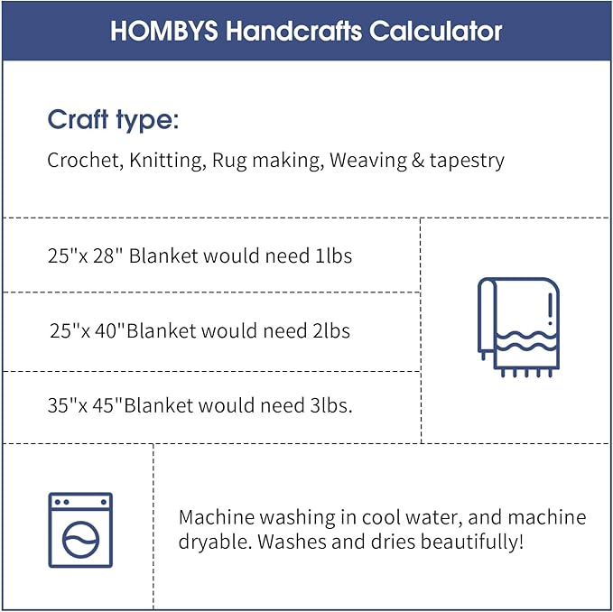 HOMBYS 8 Pack Assorted Chunky Yarn for Crocheting,Super Bulky Large Soft Fluffy Yarn,Plush Fuzzy Yarn,Thick Chenille Yarn for Hand Knitting/Arm Knitting,Blue(27yds,8 oz Each Skein)