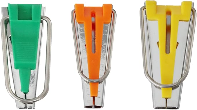 pson 3 Sizes Bias Tape Maker Set, Quilting Tools Bias Maker Kits Sewing Tools for Fabric Sewing/Quilters (6mm 9mm 12mm)