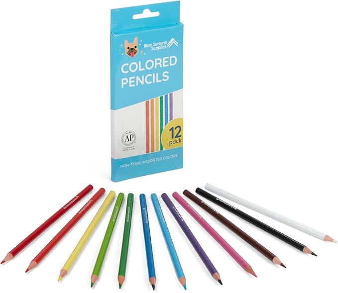 Blue Summit Supplies 144 Colored Pencils Bulk Classroom, Colored Pencil for Kids Bulk, Sharpened for Coloring, Assorted Colors, 12 Count boxes, 12 Total Boxes