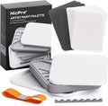 Nicpro Stay Wet Palette for Painting Miniature, Acrylic Paint Palette Tray with Lid, 100PCS Wet Pallet Paper, 4PCS Sponge, Brush Holder Paint Mixing Saver Palette for Miniature Model Paint