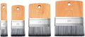 4pcs Flat Paddle Paint Brush Set, Fuumuui Scale Brushes, Large Paint Brush, Wide Flat Paint Brushes with Short Handle for Oil and Acrylic Paints(1'', 2'', 3'', 4'')