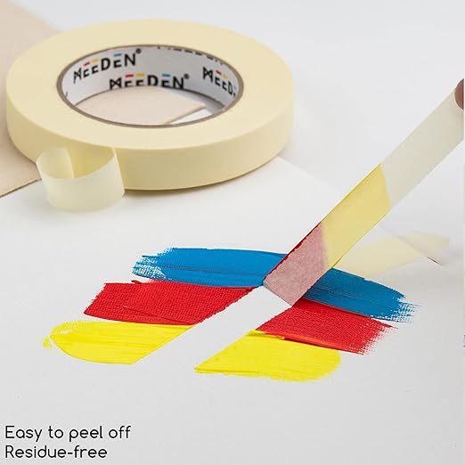 MEEDEN 10 Packs White Artist Tape, 0.5" with Total 1804.5FT (550m) Masking Art Tape for Watercolor Painting Drafting Canvas Framing, Acid-Free Painters Tape, General Purpose for Craft, Office, School