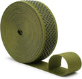 Mandala Crafts 1.5 Inch Elastic Silicone Gripper Tape for Clothing - 10 Yds Dotted Non Slip Elastic Band for Sewing - Olive Green Silicone Flat Fabric Stretchy Ribbon Straps