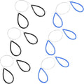 6 Pcs Clay Cutters Wire, Steel Cutter Wheel Wire Pottery Cut Off Tools for Clay Artists with Black and Blue Handle
