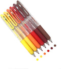 6 Pcs Acrylic Gel Pens 0.7mm Quick Dry Colorful Fine Point Smooth Writing Ballpoint, Office for Coloring, Black Paper, Drawing, Journaling, Note Taking, School Supplies, Vibrant Warm Colors