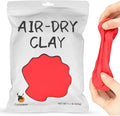 Cutedeer Red Air Dry Clay, 1.1lb Foam Modeling Clay, Soft Squishy Molding for Kids Adults, Arts & Crafts Project Slime Supplies(1.1lb - 1 Pack, Red)