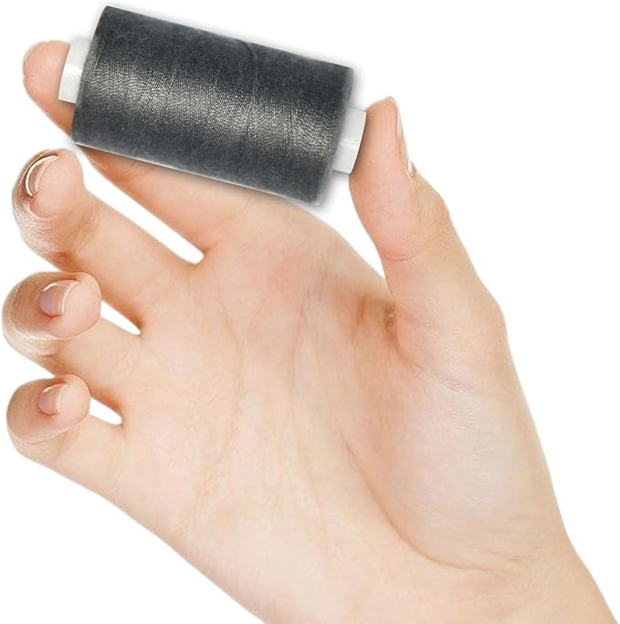 All Purpose Sewing Thread-2 Spools of Hand Polyester Sewing Thread for Sewing Machine for Hand and Machine Sewing(Dark Pewter Grey, 2 spools)
