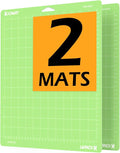 2pcs Standard Cutting Mats for Cricut Maker 3,Explore 3,Maker,Air 2,12x12 inch Standard Sticky Grip 12x12" Green Replacement Cut Mat for Cricut