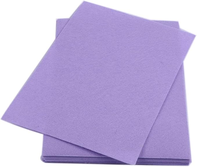 YYCRAFT Stiff Felt Sheets Thick Felt 9 Inch X 12 Inch - 12 Pcs Pack, Lavender