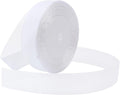 White Ribbon for Gift Wrapping 1 inch Sheer Organza Ribbon for Flower Bouquet Tulle Thin Chiffon Ribbons for Wedding Invitations Presents Decorations Crafts 50 Yards