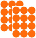 2" Round Large Colored Removable Stickers Labels - Orange,Pack of 300