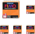Staedtler Fimo Professional Soft Polymer Clay, 2 oz, Orange (EF8005-4) (Pack of 5)