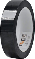 MAT Metalized Polyester Mylar Film Tape, Black - 1 inch x 72 yds. Decor Tape for Detailing Accent Wall, Graphic Arts, Car and Boat Trim - Vibrant Mirror Like Finish