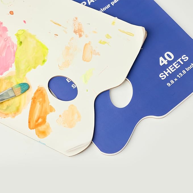 Disposable Palette Paper Pad - 40 Sheets 9.4x13.3 inch Artist Mixing Paper for Adults Students (9.4 x 13.3 in)